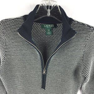 Ralph Lauren XSP Knit Sweater Dress 1/4 Front Zip